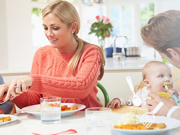 La importancia de incluir a tu bebé en las comidas familiares