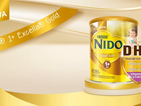 Nueva Nido® Excella Gold ÚNICA con DHA, probióticos y prebióticos
